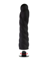 Rimba Latex Play - Verwisselbare Dildo voor Strap-on - Zwart