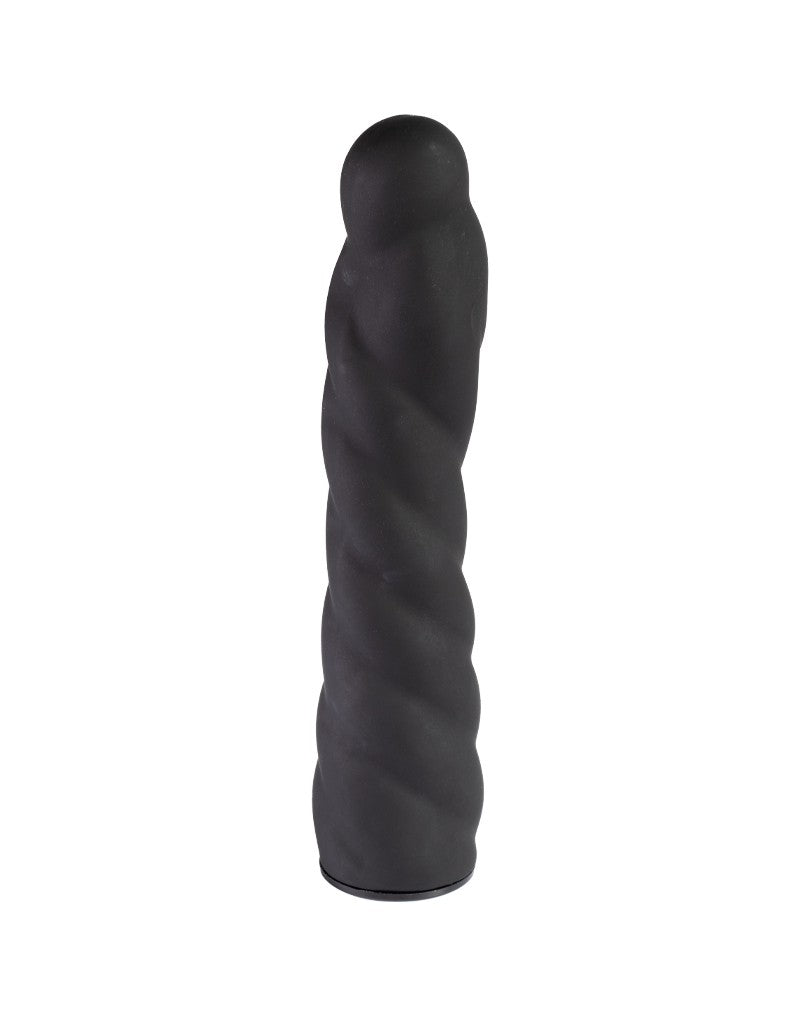 Rimba Latex Play - Verwisselbare Dildo voor Strap-on - Zwart