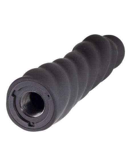 Rimba Latex Play - Verwisselbare Dildo voor Strap-on met Zuignap - Zwart