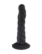 Rimba Latex Play - Verwisselbare Dildo voor Strap-on met Zuignap - Zwart