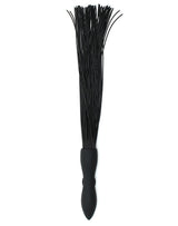 Rimba Latex Play - Zweep met vibrerende dildo - Zwart