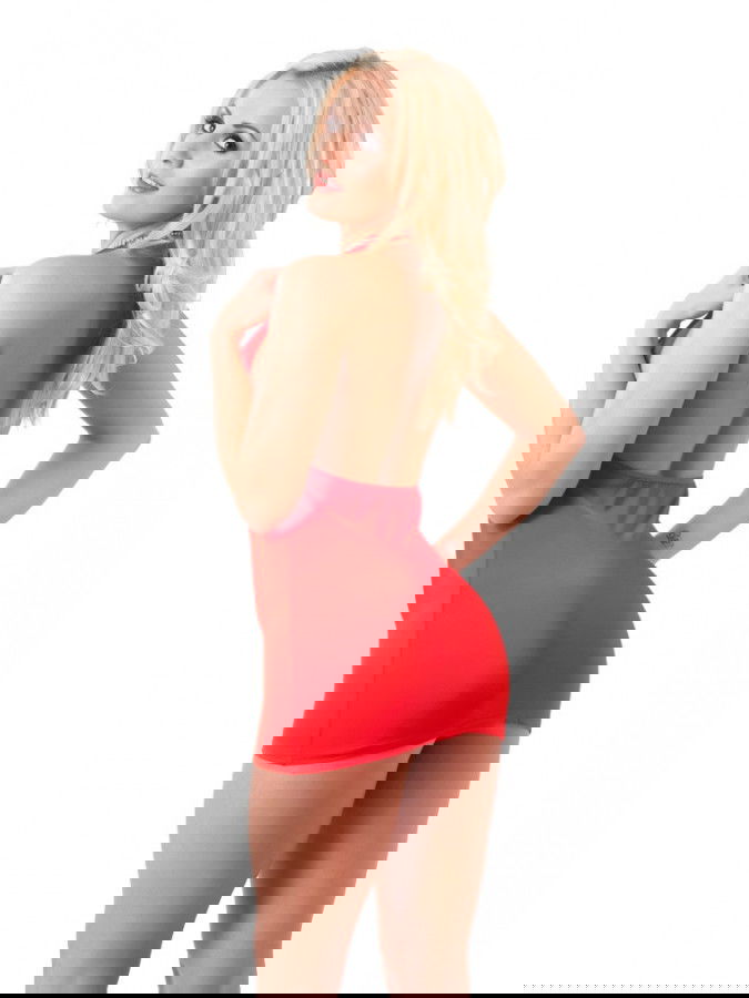 Rimba - Mini jurkje in rood