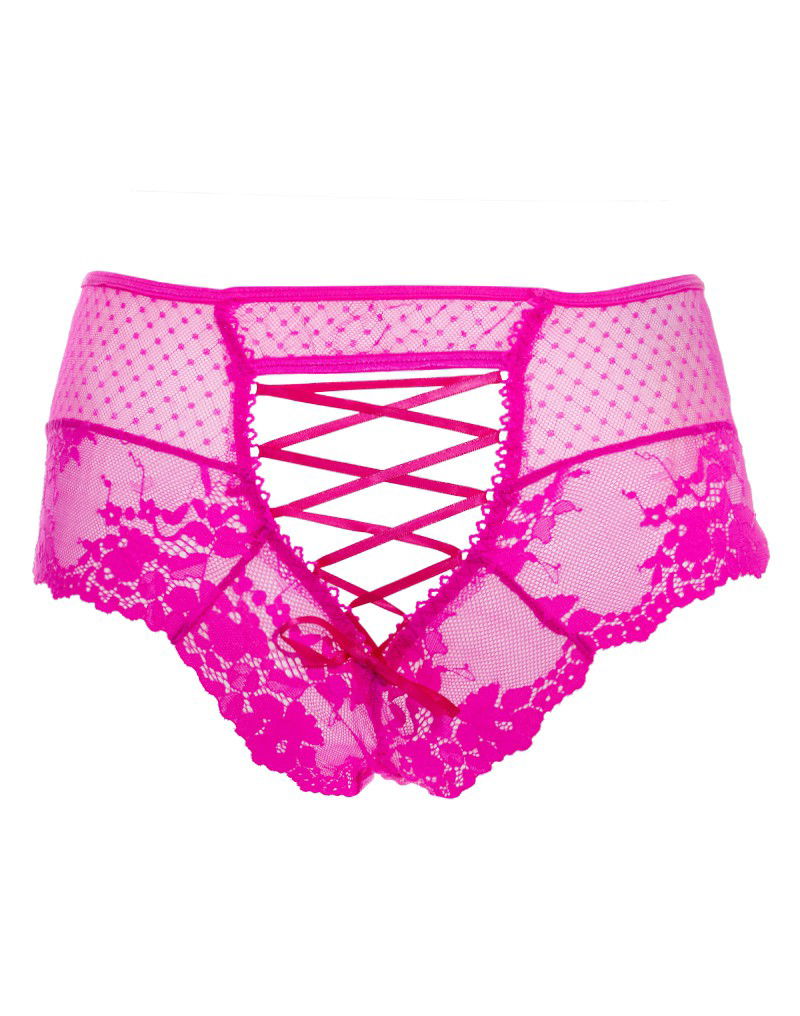 Amorable by Rimba - Slip met Open Achterkant - One Size - Roze