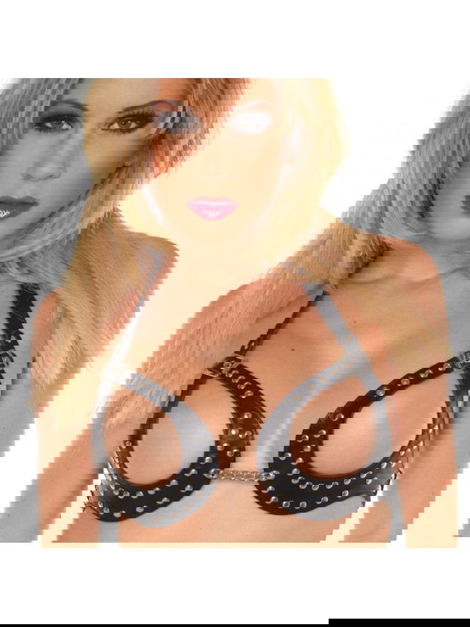 Rimba - Open BH versierd met nieten