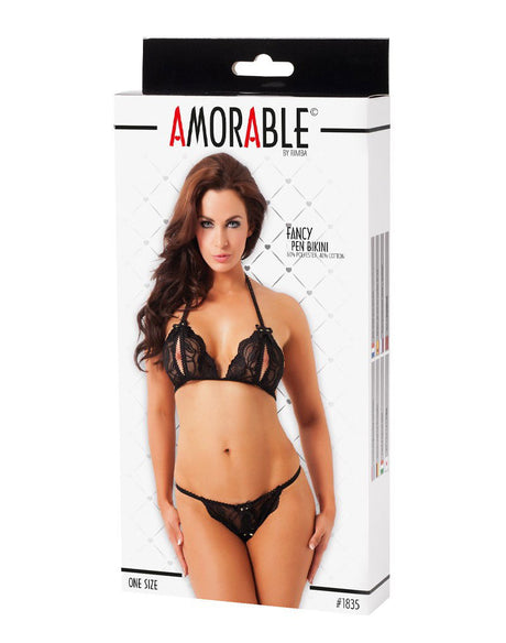 Amorable by Rimba - Open Bikini - One Size - Zwart