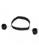 Rimba - Soft Bondage klitteband ceintuur met handboeien en karabijn haken