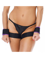 Rimba - Soft Bondage klittenband bovenbeen- aan polsboei  ( 2 stuks)