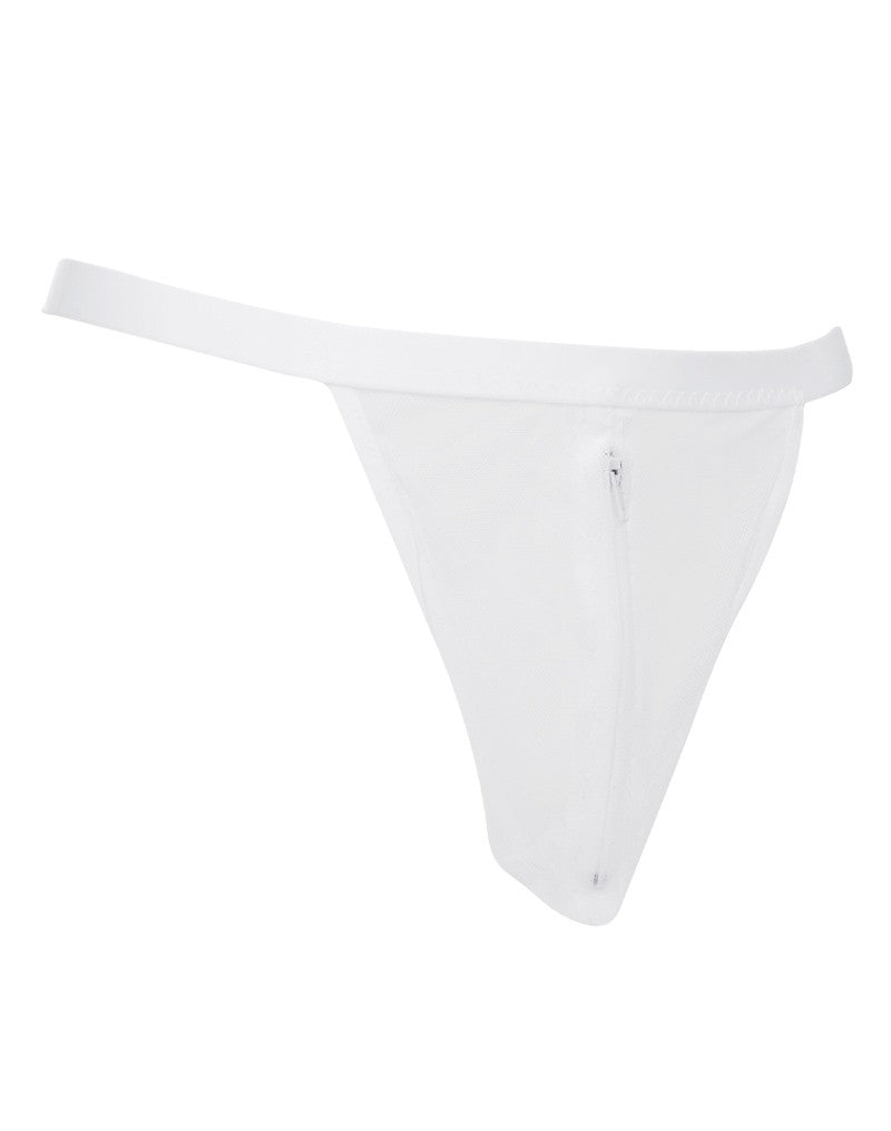 Amorable by Rimba - Doorzichtige string met ritssluiting - One Size