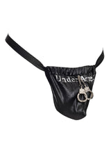 Amorable by Rimba - String met tekst - One Size - Zwart