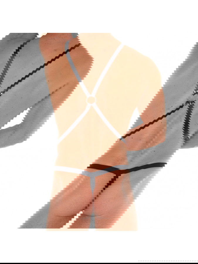 Rimba - String met bodyharnas vervaardigd uit riemen