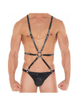 Rimba - String met bodyharnas vervaardigd uit riemen