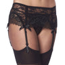 Amorable by Rimba - Jarretelgordel met G-string en Kousen - One Size