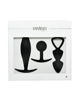 Rimba Toys - Basel - Set of Butt Plugs Maat M - Zwart