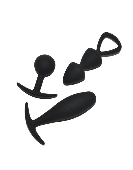 Rimba Toys - Basel - Set of Butt Plugs Maat M - Zwart