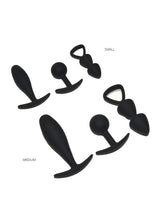 Rimba Toys - Basel - Set of Butt Plugs Maat S - Zwart