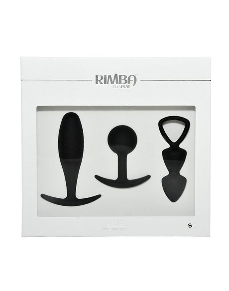Rimba Toys - Basel - Set of Butt Plugs Maat S - Zwart