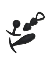 Rimba Toys - Basel - Set of Butt Plugs Maat S - Zwart