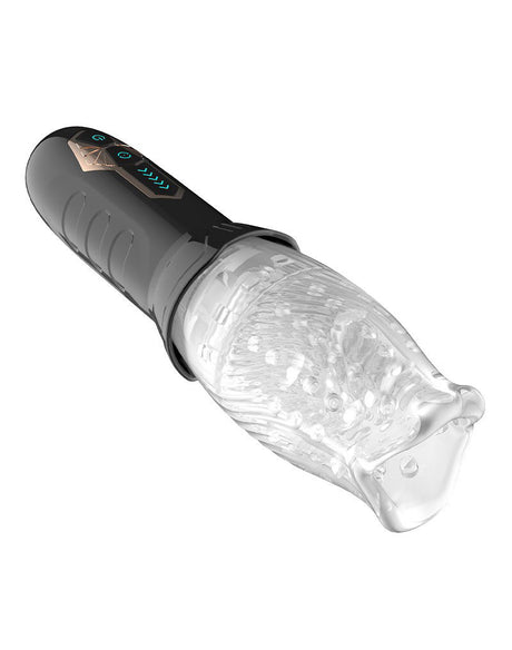 Rimba Toys - Orgastobator 01 - Mannelijke Masturbator - Zwart & Transparant