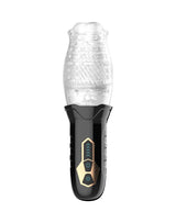 Rimba Toys - Orgastobator 01 - Mannelijke Masturbator - Zwart & Transparant