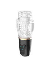 Rimba Toys - Orgastobator 03 - Mannelijke Masturbator - Zwart & Transparant