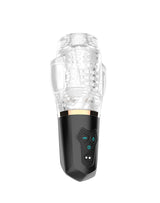 Rimba Toys - Orgastobator 03 - Mannelijke Masturbator - Zwart & Transparant