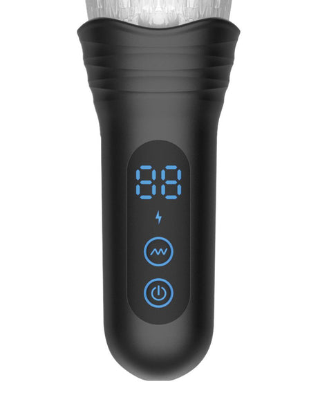 Rimba Toys - Orgastobator 03 - Mannelijke Masturbator - Zwart & Transparant