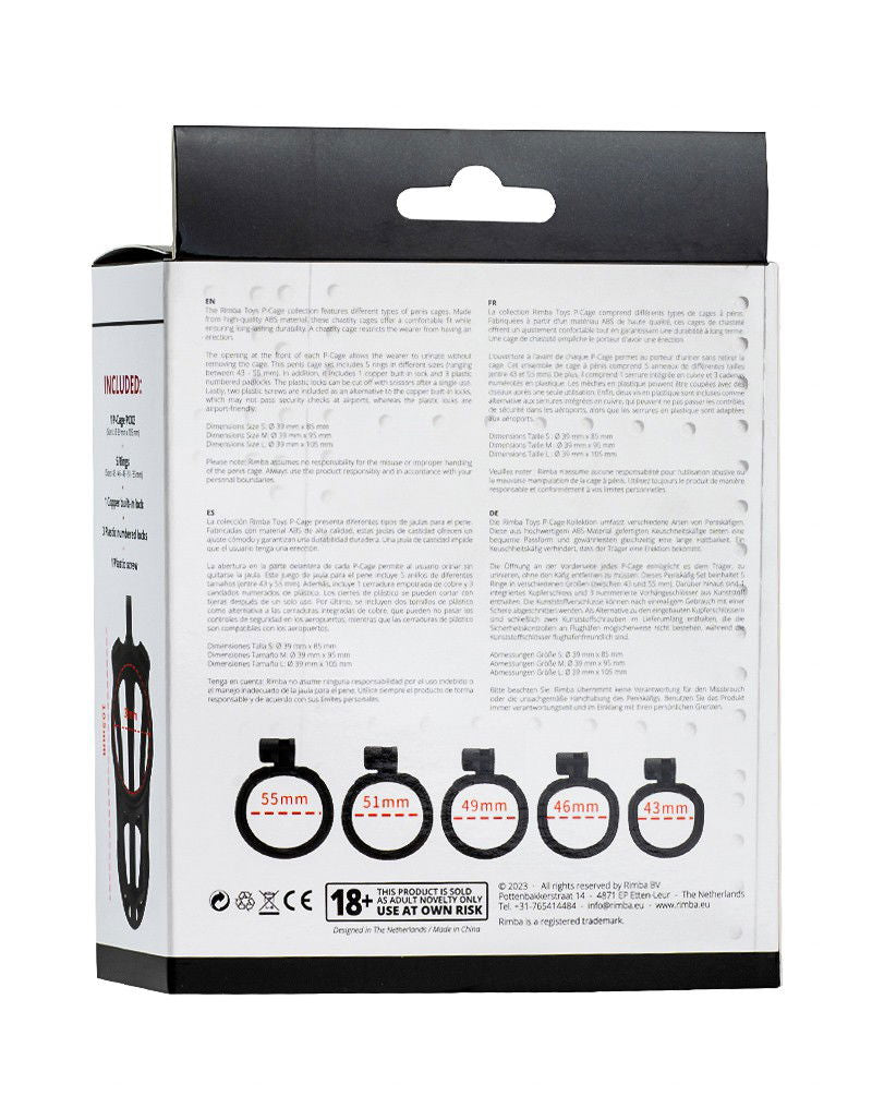 Rimba P-Cage - P-Cage PC02 - Peniskooi Maat L