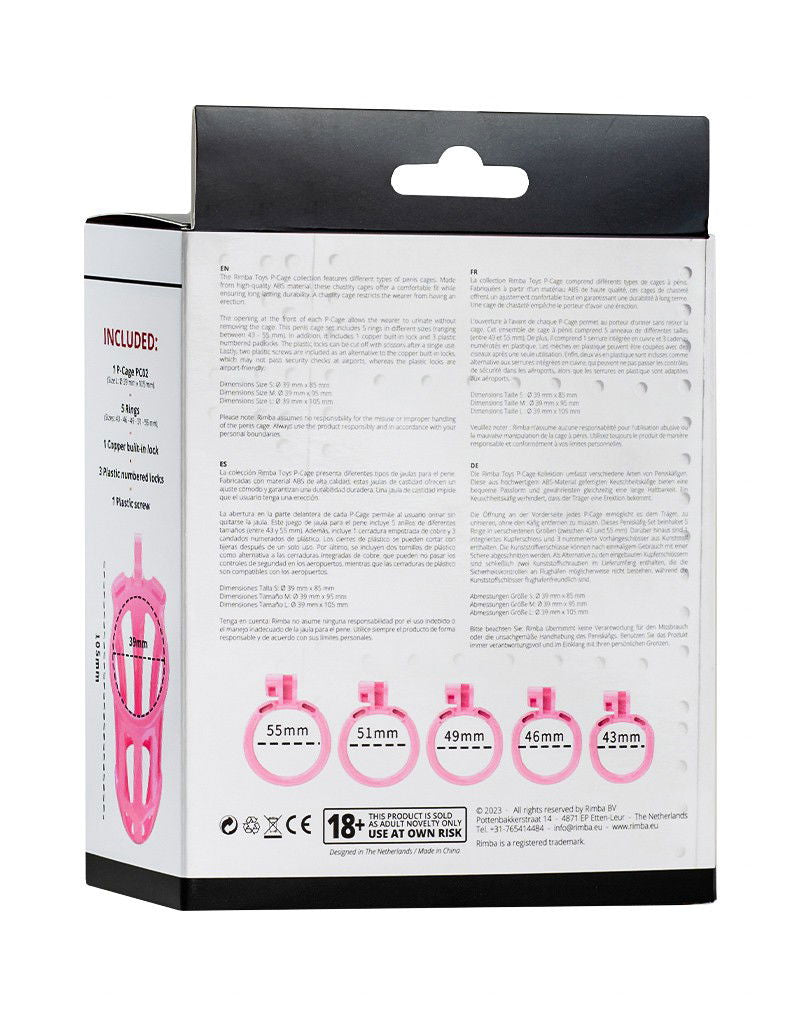 Rimba P-Cage - P-Cage PC02 - Peniskooi Maat L