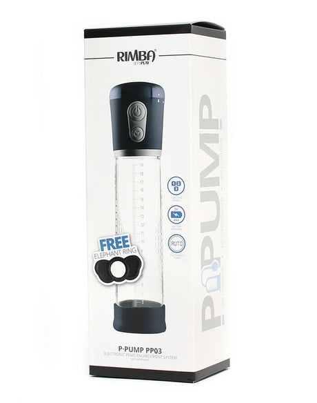 Rimba P-Pump - P-Pump PP03 - Op batterijen werkende penisvergroter - Zwart