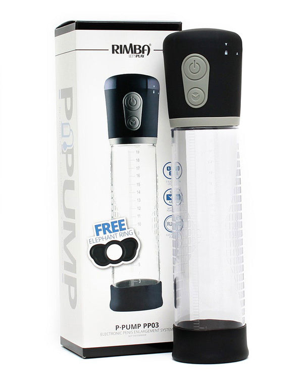 Rimba P-Pump - P-Pump PP03 - Op batterijen werkende penisvergroter - Zwart