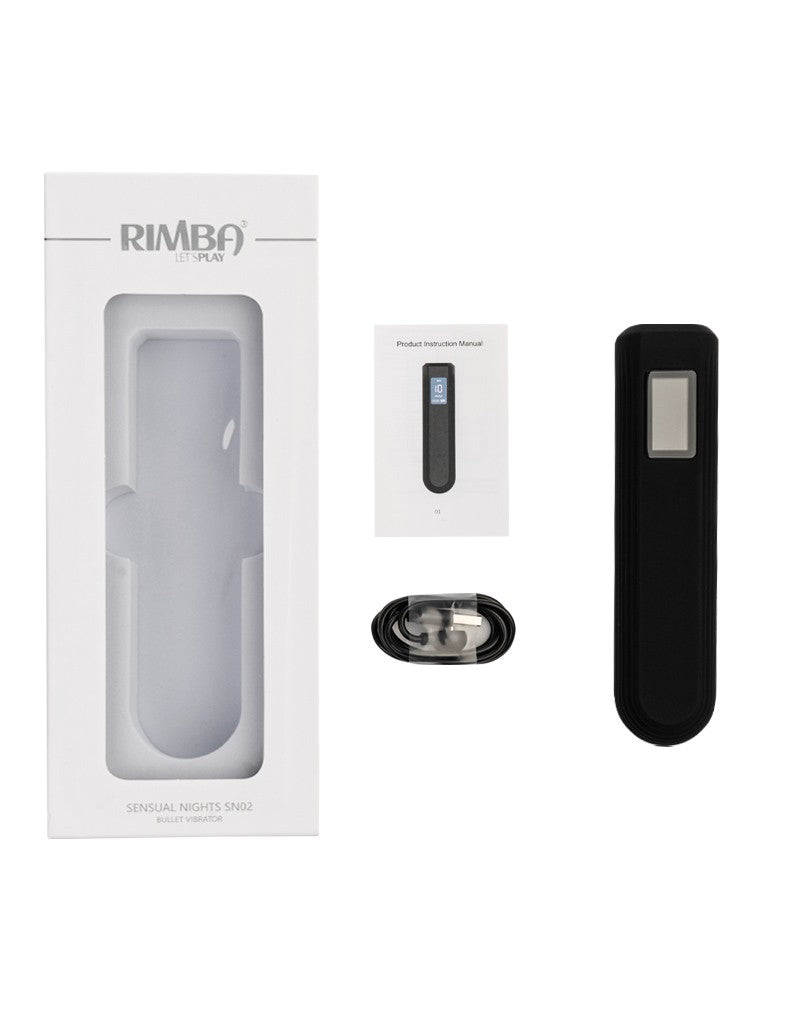 Rimba Toys - Sensual Nights SN02 - Bullet Vibrator - Zwart