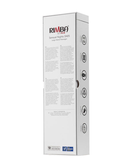 Rimba Toys - Sensual Nights SN05 - Grote Wand Massager - Zwart