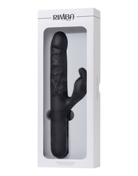 Rimba Toys - Sensual Nights SN06 - Realistische Rabbit Vibrator - Zwart