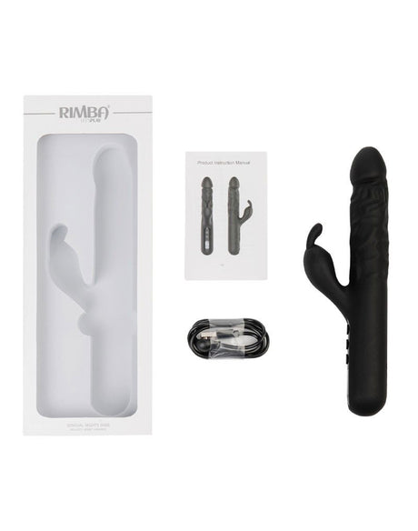 Rimba Toys - Sensual Nights SN06 - Realistische Rabbit Vibrator - Zwart