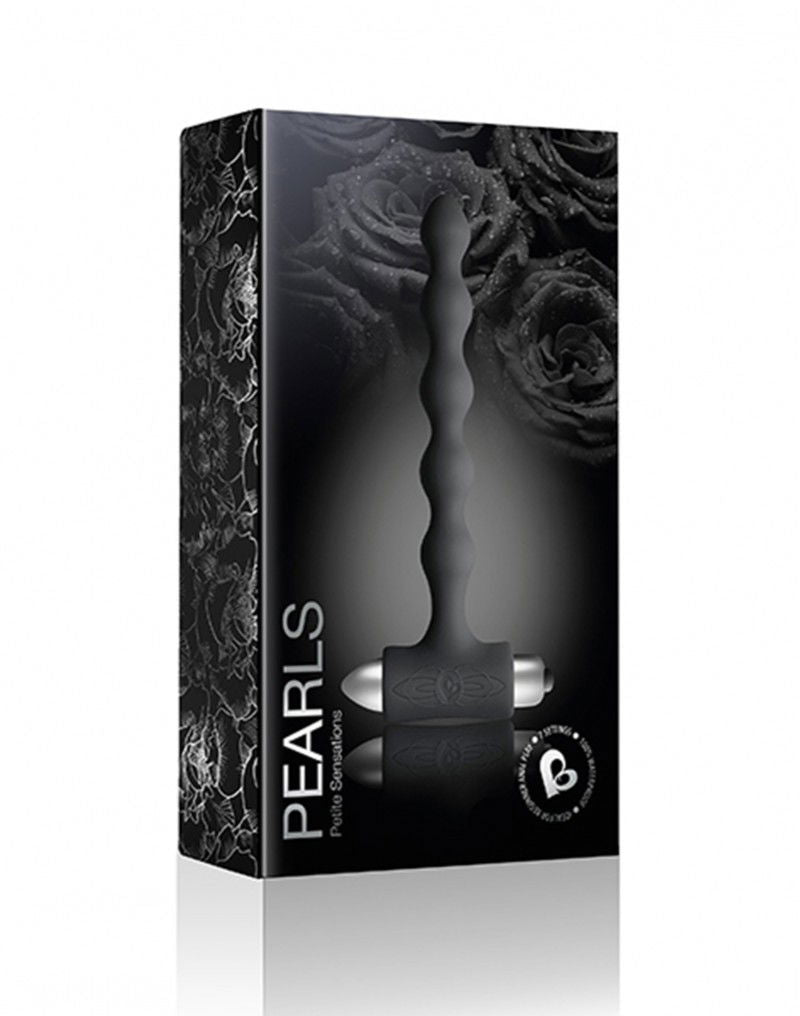 Rocks-Off - Petite Sensations Pearls - Anale Vibrator - Zwart
