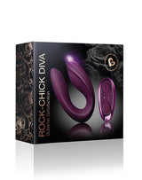 Rocks-Off - Rock Chick Diva - Koppel Vibrator met Afstandsbediening - Paars