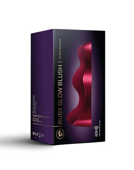 Rocks-Off - Ruby Glow Rosa - Sit-on Vibrator met Afstandsbediening - Rood