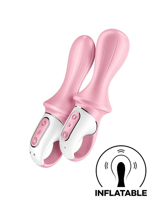 Satisfyer - Air Pump Booty 5+ - Opblaasbare Anale Vibrator (met App Control) - Roze