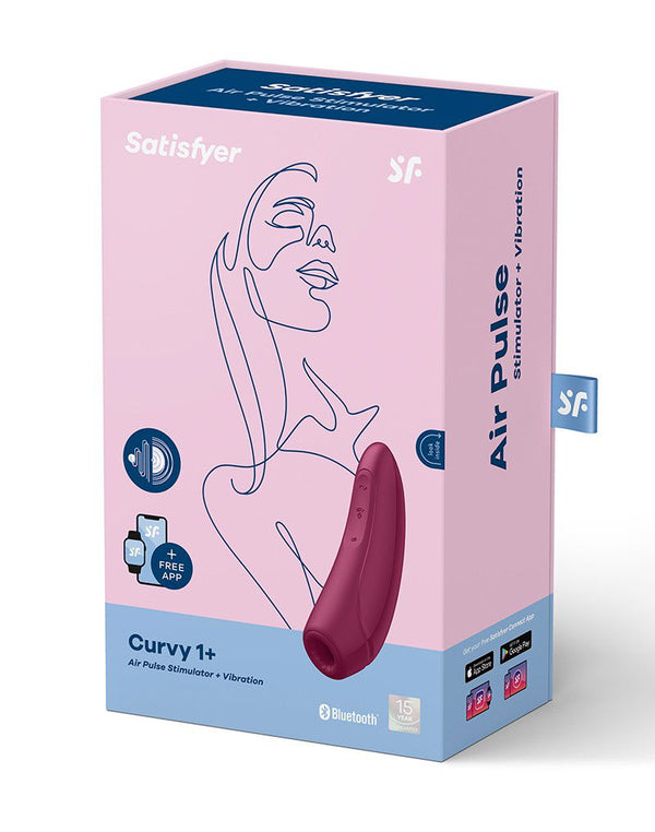 Satisfyer Curvy 1+ Rose Red / incl. Bluetooth and App
