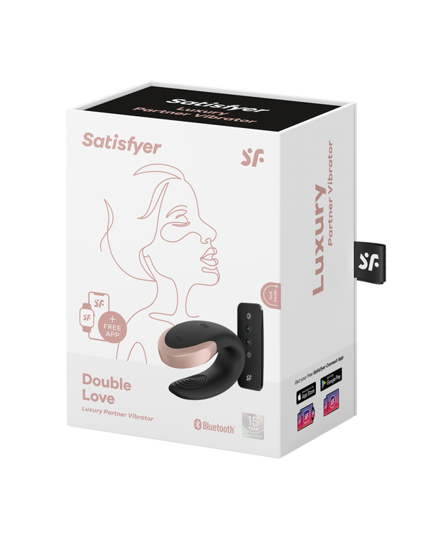 Satisfyer - Double Love - Luxe Partner Vibrator - Zwart