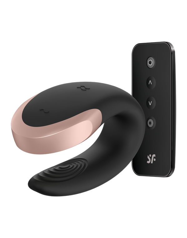 Satisfyer - Double Love - Luxe Partner Vibrator - Zwart