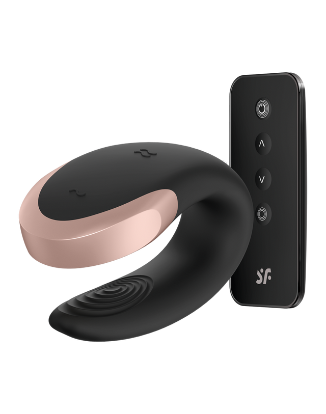 Satisfyer - Double Love - Luxe Partner Vibrator - Zwart
