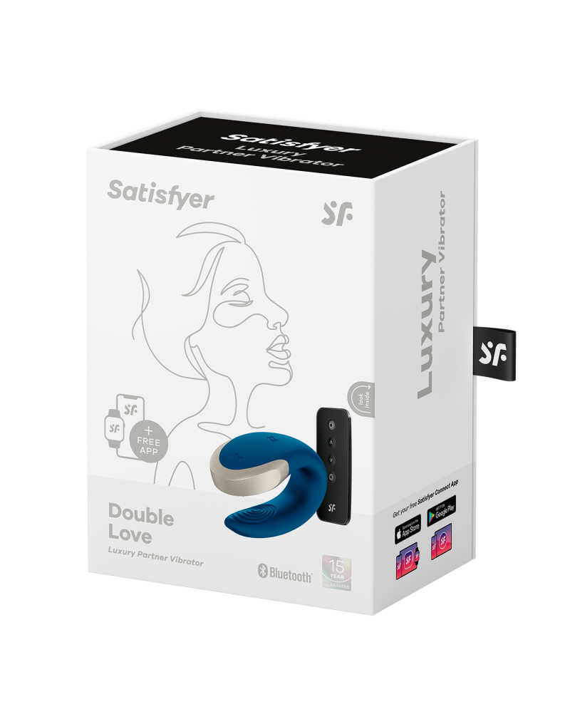 Satisfyer - Double Love - Luxury Couple Vibrator - Blauw