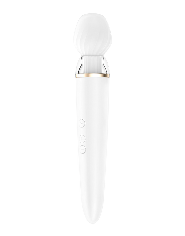 Satisfyer - Double Wand-er - Wand Vibrator - Wit