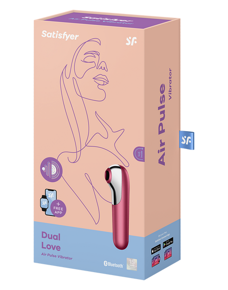 Satisfyer Dual Love Red / incl. Bluetooth and App