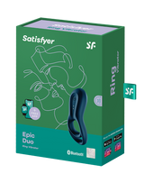 Satisfyer - Epic Duo - Cockring Vibrator - Blauw