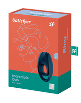 Satisfyer - Incredible Duo - Cockring Vibrator - Blauw