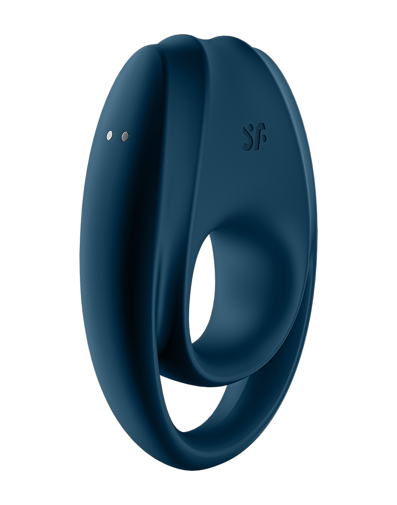 Satisfyer - Incredible Duo - Cockring Vibrator - Blauw