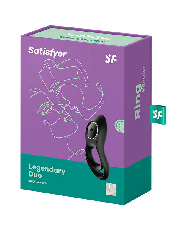 Satisfyer - Legendary Duo - Cockring Vibrator - Zwart
