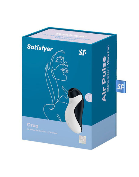 Satisfyer - Orca - Luchtdruk Vibrator - Zwart & Wit